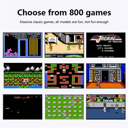 MK800 3.0 inch Macaron Mini Retro Classic Handheld Game Console for Kids Built-in 800 Games, Support AV Output (Yellow) by bashfashion