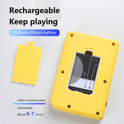 MK800 3.0 inch Macaron Mini Retro Classic Handheld Game Console for Kids Built-in 800 Games, Support AV Output (Yellow) by bashfashion