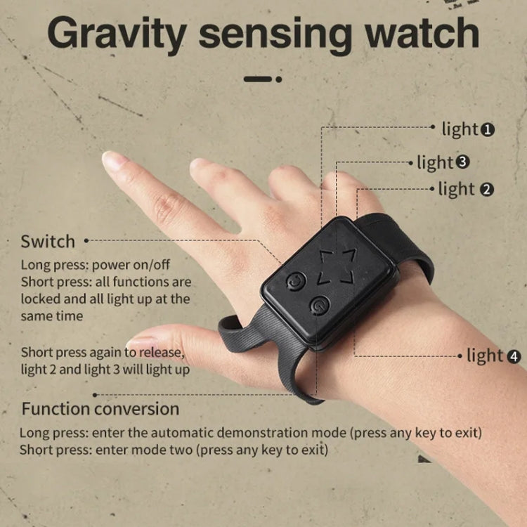 YDJ-D876 Gesture Sensing RC Stunt Car (Red) by bashfashion