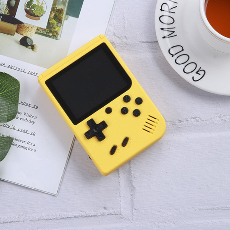 MK500 Macaron Mini Retro Classic Handheld Game Console for Kids Built-in 500 Games, Support AV Output(Yellow) by bashfashion