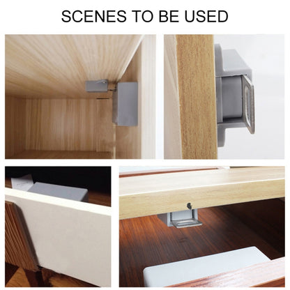 T3 ABS Magnetic Card Induction Lock Invisible Single Open Cabinet Door Lock (Black) by bashfashion