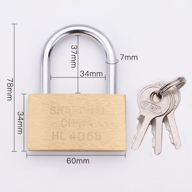 Copper Padlock Small Lock, Style: Short Lock Beam, 60mm Open by bashfashion