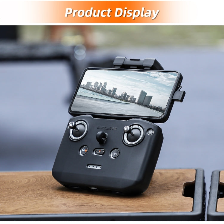 For DJI Neo / Mini 4 Pro / RC-N3 / RC-N2 / RC-N1 Sunnylife Controller Protective Cover Silicone Case with Neck Strap (Grey) by Sunnylife