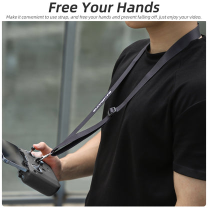 For DJI Neo / Mini 4 Pro / RC-N3 / RC-N2 / RC-N1 Sunnylife Controller Protective Cover Silicone Case with Neck Strap (Grey) by Sunnylife