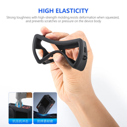 For DJI Osmo Action 5 Pro STARTRC Silicone Protective Case with Lens Cover (Black) by bashfashion