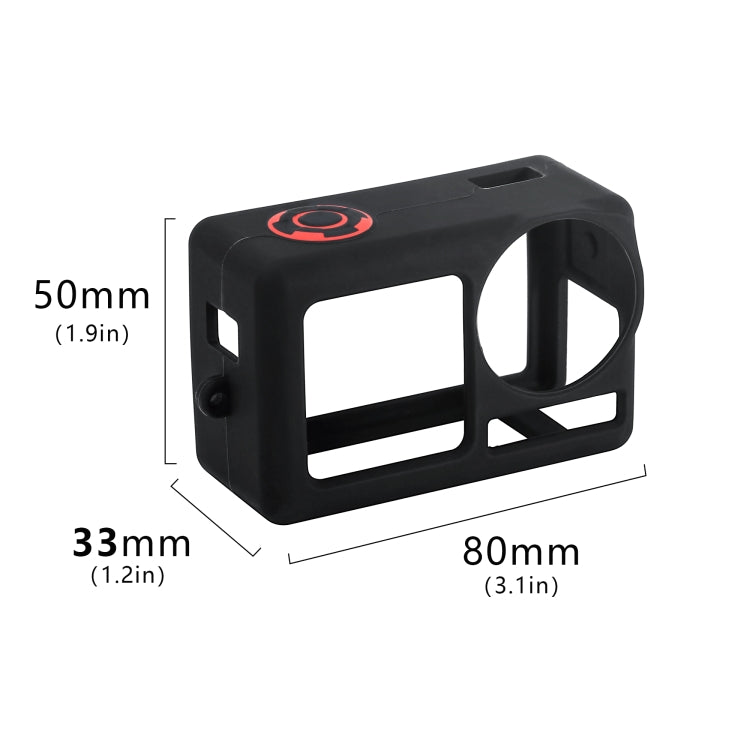 For DJI Osmo Action 5 Pro STARTRC Silicone Protective Case with Lens Cover (Black) by bashfashion