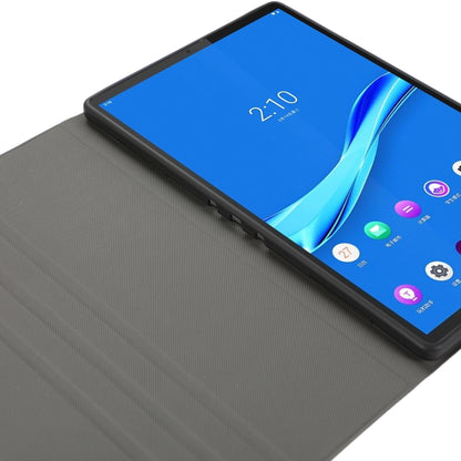 For Lenovo M10 Plus Voltage Craft Texture TPU Horizontal Flip Protective Case with Holder(Red) by bashfashion