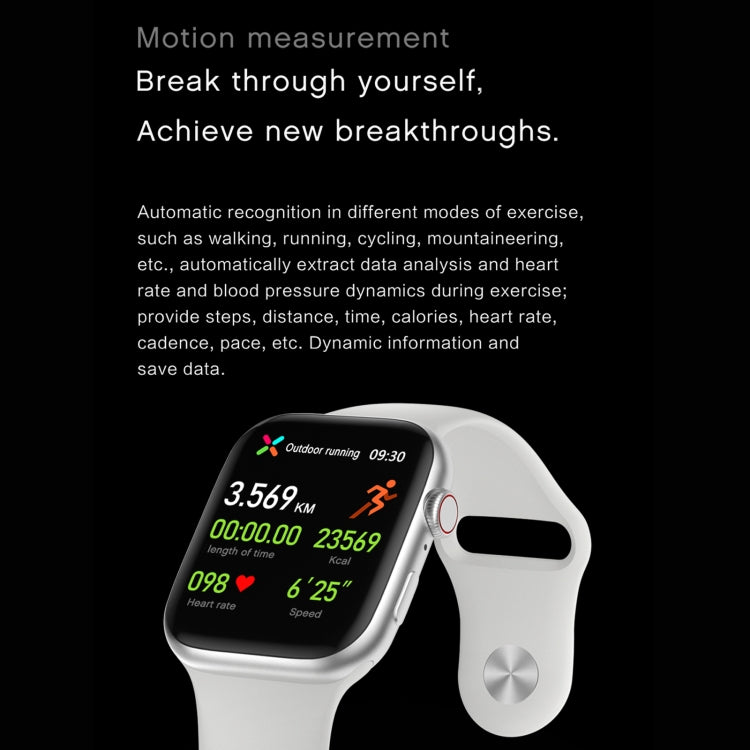 DW35PRO 1.75 inch Color Screen IPX7 Waterproof Smart Watch, Support Bluetooth Answer & Reject / Sleep Monitoring / Heart Rate Monitoring, Style: Silicone Strap(Black) by bashfashion