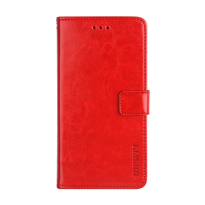 For TCL 20 SE idewei Crazy Horse Texture Horizontal Flip Leather Case with Holder & Card Slots & Wallet(Red) by idewei
