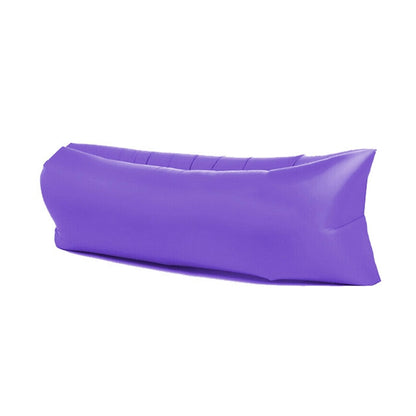Outdoor Portable Lazy Water Inflatable Sofa Beach Grass Air Bed, Size: 200 x 70cm(Purple) by bashfashion