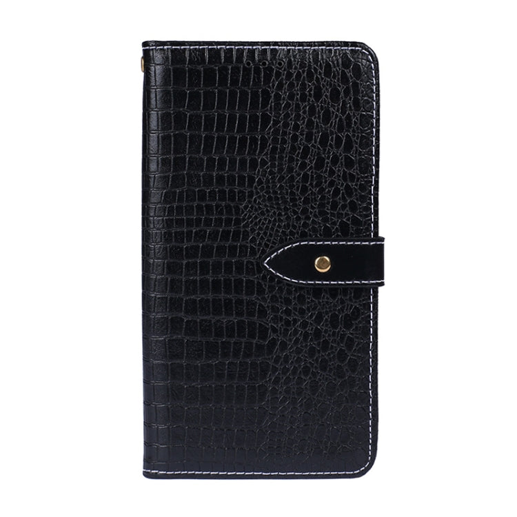 For TCL 10 5G UW idewei Crocodile Texture Horizontal Flip Leather Case with Holder & Card Slots & Wallet(Black) by idewei