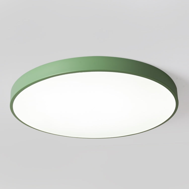 Macaron LED Round Ceiling Lamp, White Light, Size:78cm(Green) by bashfashion