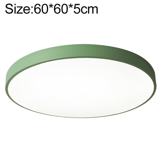 Macaron LED Round Ceiling Lamp, Stepless Dimming, Size:60cm(Green) by bashfashion