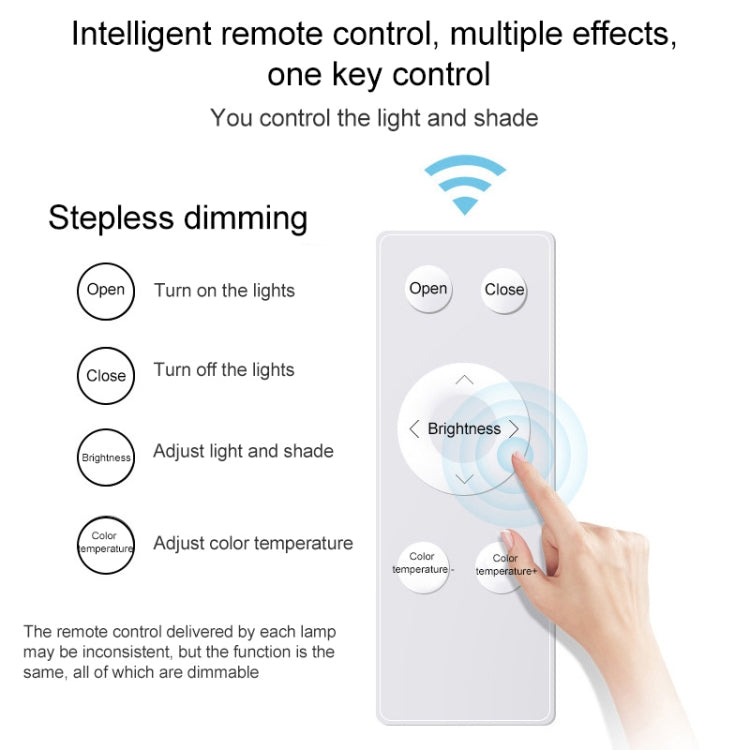 Macaron LED Square Ceiling Lamp, Stepless Dimming, Size:30cm(Pink) by bashfashion