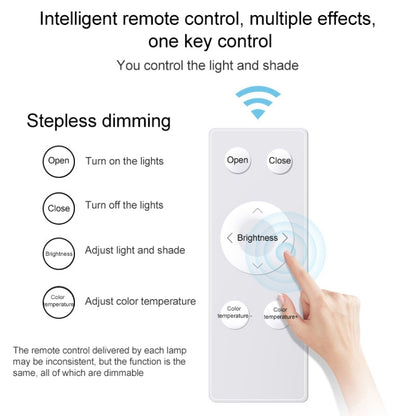 Macaron LED Square Ceiling Lamp, Stepless Dimming, Size:50cm(Blue) by bashfashion