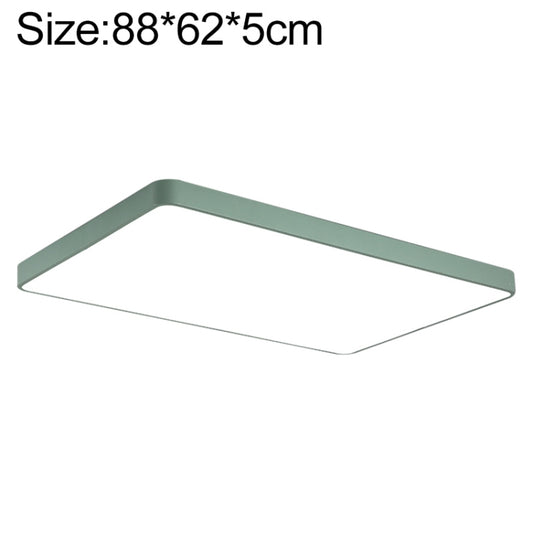 Macaron LED Rectangle Ceiling Lamp, White Light, Size:88x62cm(Green) by bashfashion