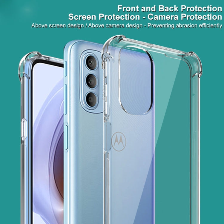 For Motorola Moto G31 / G41 imak All-inclusive Shockproof Airbag TPU Case with Screen Protector(Transparent) by imak