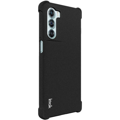 For Motorola Moto G200 5G imak All-inclusive Shockproof Airbag TPU Case with Screen Protector(Matte Black) by imak