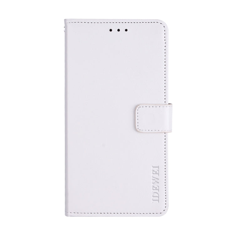 For Infinix S4 idewei Crazy Horse Texture Horizontal Flip Leather Case with Holder & Card Slots & Wallet(White) by idewei