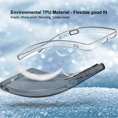 For Asus ROG Phone 6 IMAK UX-5 Series Transparent Shockproof TPU Protective Phone Case(Transparent Black) by imak