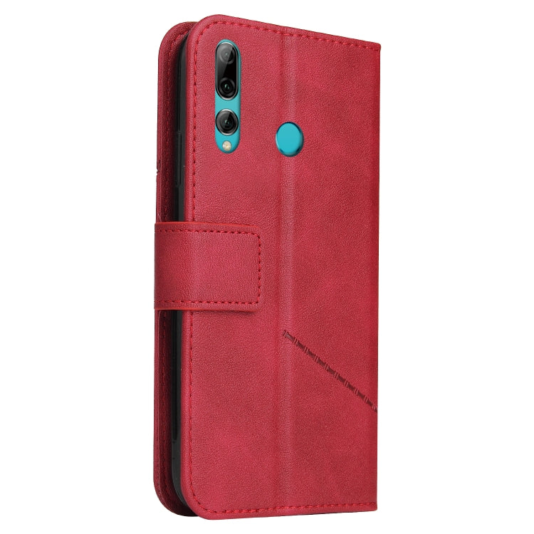 For Huawei P Smart Z GQUTROBE Right Angle Leather Phone Case(Red) by GQUTROBE