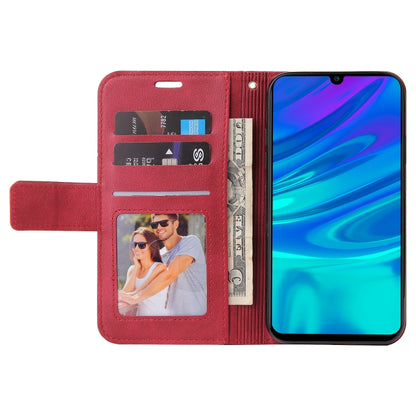 For Huawei P Smart Z GQUTROBE Right Angle Leather Phone Case(Red) by GQUTROBE