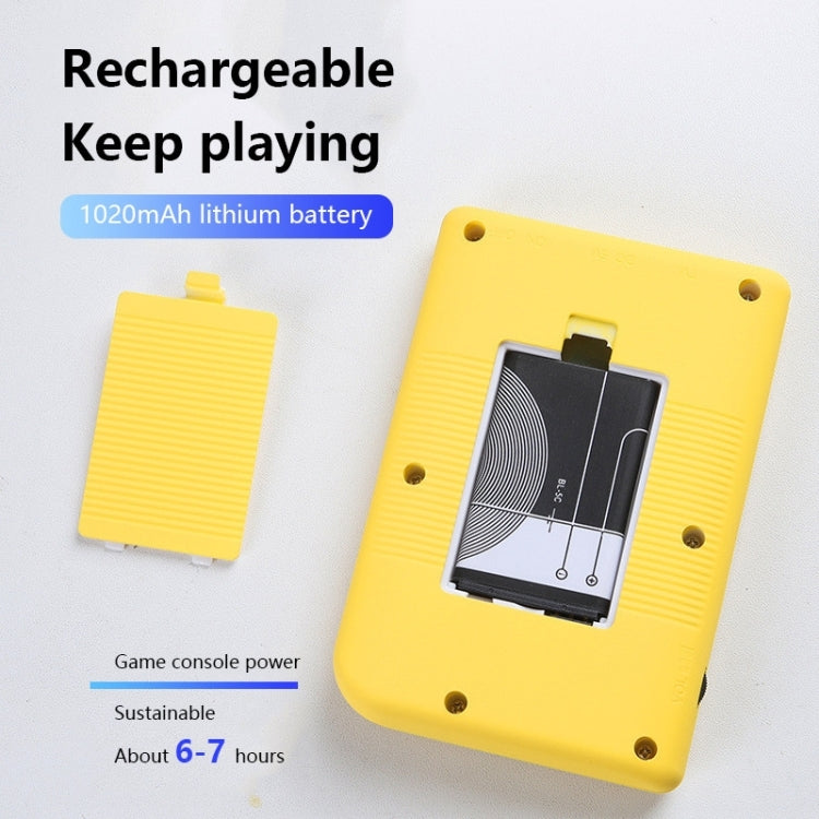 MK800 Doubles 3.0 inch Macaron Mini Handheld Game Console Built-in 800 Games(Blue) by bashfashion