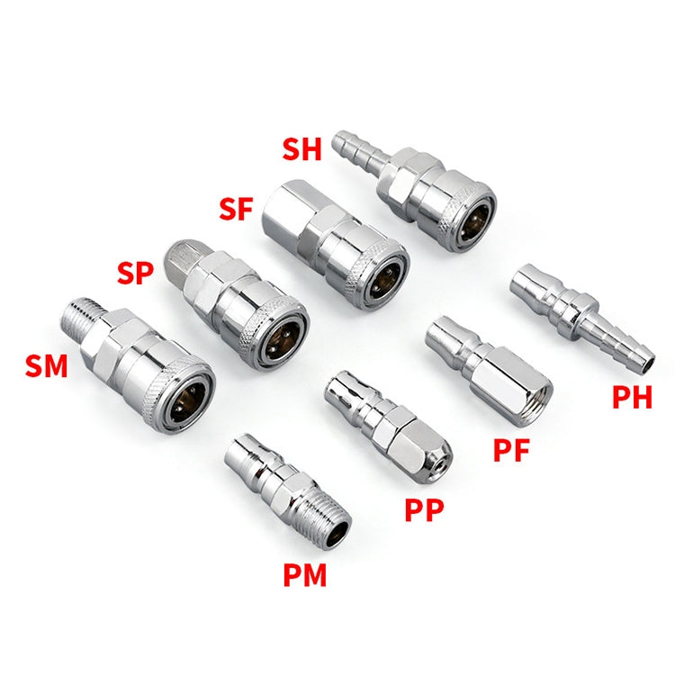 LAIZE PP-20 10pcs C-type Self-lock Air Tube Pneumatic Quick Fitting Connector by LAIZE