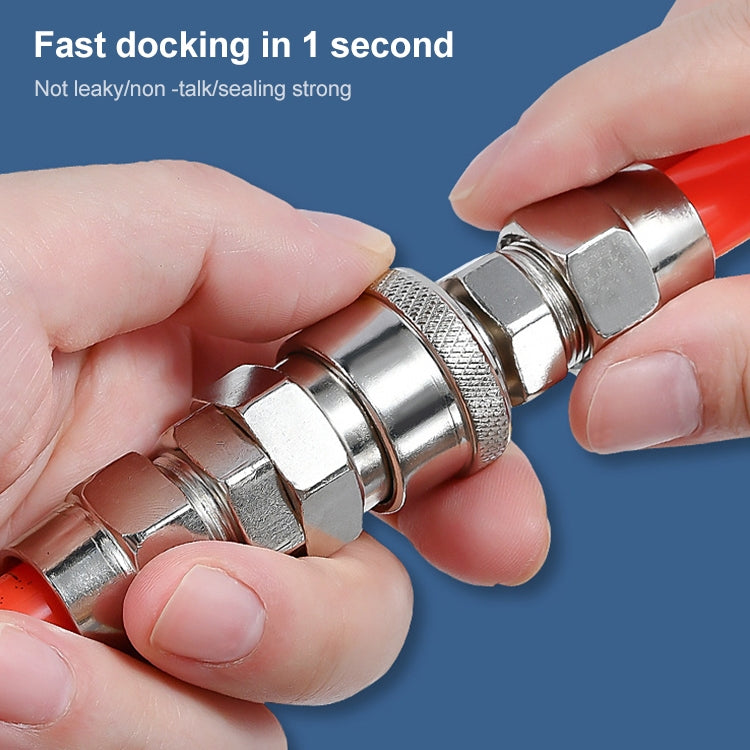 LAIZE PP-20 10pcs C-type Self-lock Air Tube Pneumatic Quick Fitting Connector by LAIZE