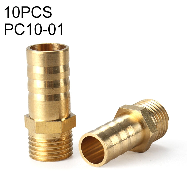 PC10-01 LAIZE 10pcs Pneumatic Components Pagoda PC External Thread by LAIZE