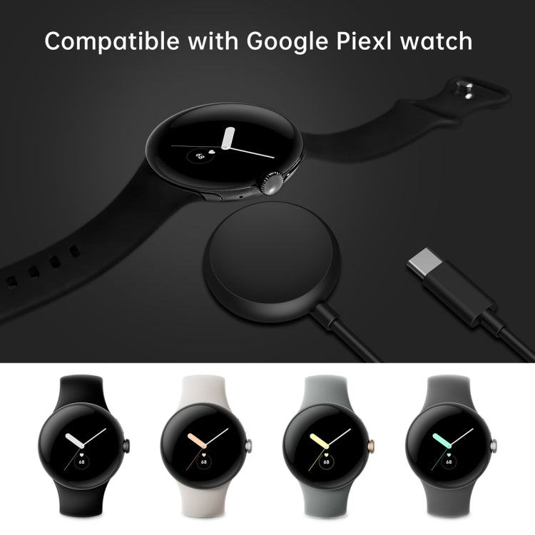 For Google Pixel Watch USB Port Smart Watch Magnetic Charging Cable, Length: 1m(White) by bashfashion