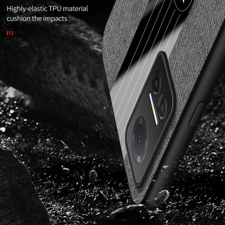 For Honor Play6T XINLI Stitching Cloth Textue Shockproof TPU Phone Case(Red) by XINLI