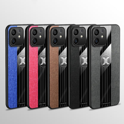 For Honor Play6T Pro XINLI Stitching Cloth Textue TPU Phone Case with Ring Holder(Red) by XINLI