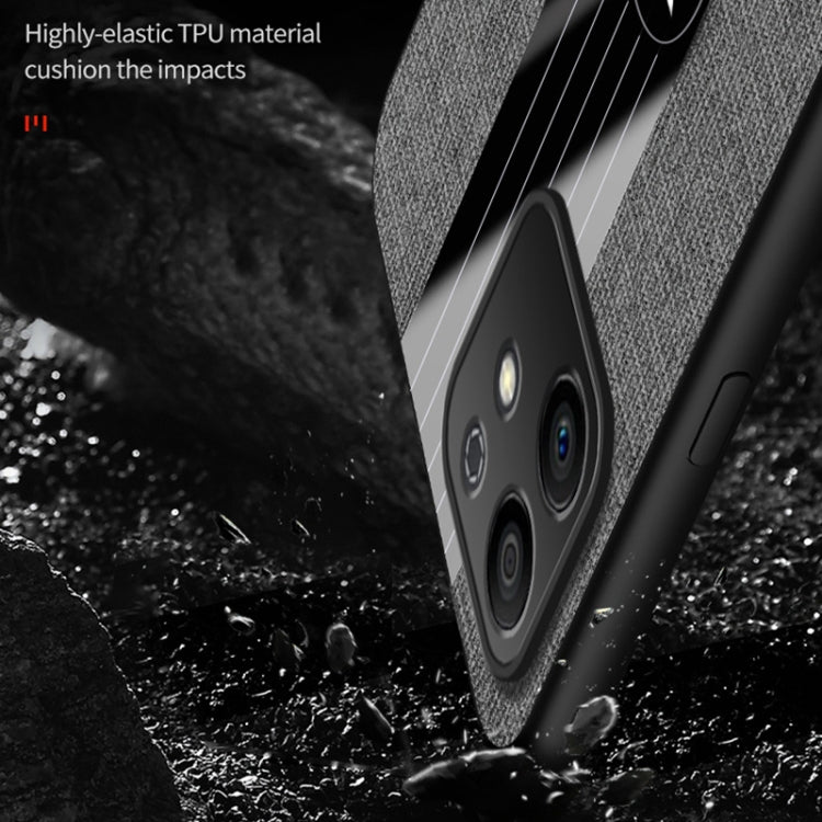 For Honor Play6T Pro XINLI Stitching Cloth Textue TPU Phone Case with Ring Holder(Red) by XINLI