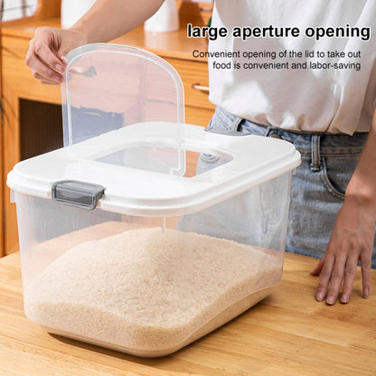 Pull-top Rice Bucket Sealed Insect-proof and Moisture-proof Food Storage Box, Random Color Delivery, Size:Large 12.5kg Capacity by bashfashion