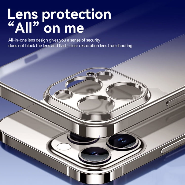 For iPhone 15 Plus SULADA Electroplating Frosted TPU Phone Case(Sierra Blue) by SULADA