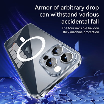 For iPhone 15 Plus SULADA Jingpin Series MagSafe All-inclusive Lens Electroplated TPU Phone Case(Transparent Blue) by SULADA