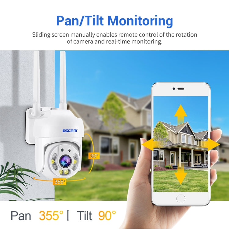 ESCAM TV114 4MP WiFi Camera Support Two-Way Voice & Night Vision & Motion Detection, Specification:US Plug by ESCAM