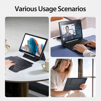 For Samsung Galaxy Tab A8 2021 10.5 DUX DUCIS DK Floating Magnetic Keyboard Leather Tablet Case with Holder(Black) by DUX DUCIS