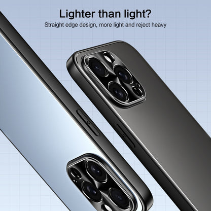 For iPhone 15 Pro Max R-JUST RJ-61 Electroplating Frosted TPU + PC Phone Case with Holder(Grey) by R-JUST