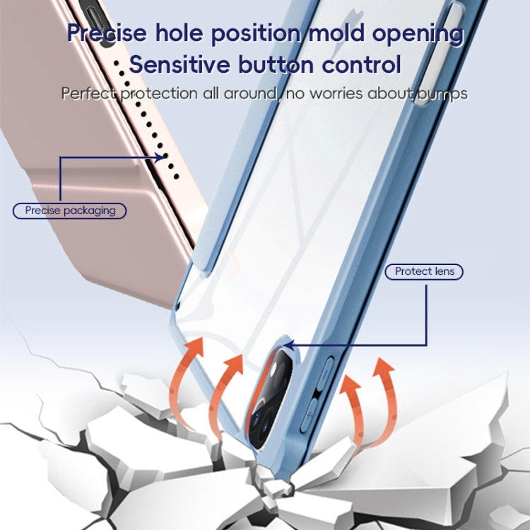 For iPad Pro 12.9 2022/2021/2020 ZGA Tri-Fold Voltage Smart Leather Tablet Case(Black) by ZGA