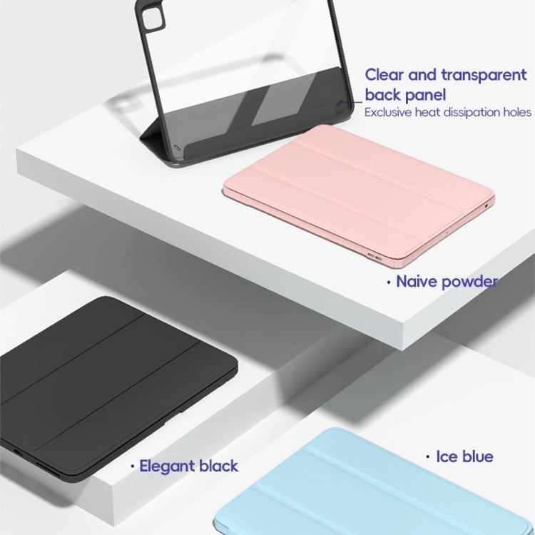 For iPad Pro 11 2022 / 2021 / 2020 ZGA Tri-Fold Voltage Smart Leather Tablet Case(Ice Blue) by ZGA