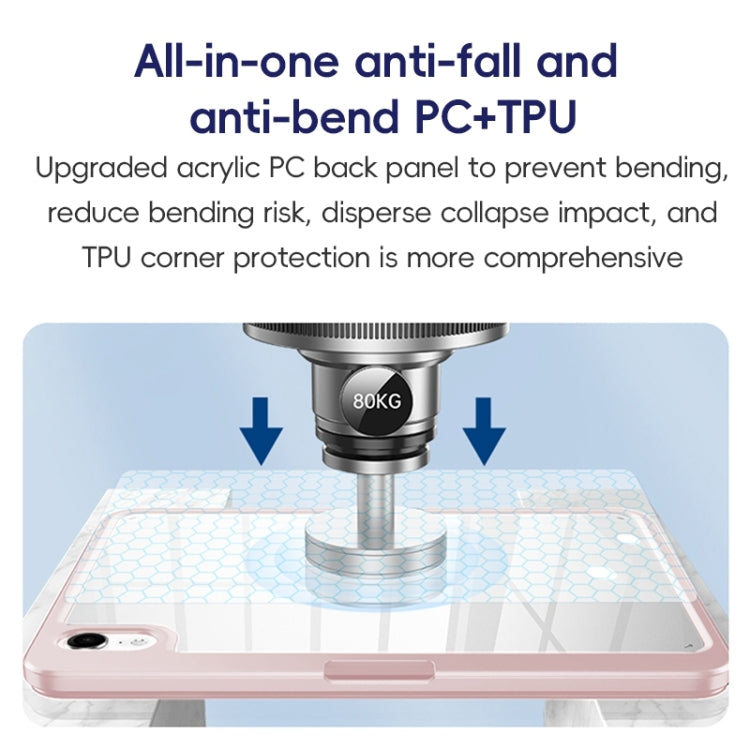 For iPad 2025 / 2022 ZGA Tri-Fold 360 Rotation Smart Leather Tablet Case(Black) by ZGA