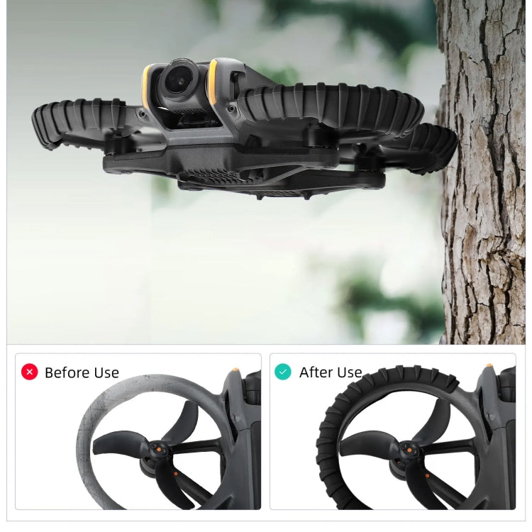 For DJI Avata 2 Sunnylife Drone Anti-Collision Protective Cover Combo Case Kit(Orange) by Sunnylife