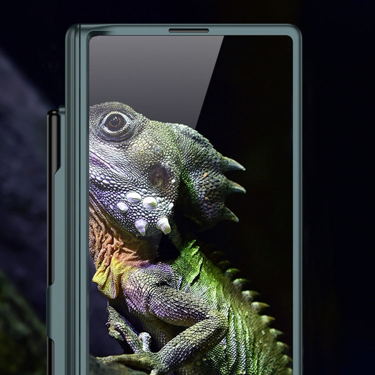 For Samsung Galaxy Z Fold6 GKK Integrated Anti Peep Full Coverage Magnetic Fold Phone Case with Pen Slot, Not Included Pen(Grey) by GKK