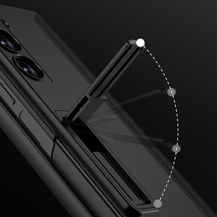 For Samsung Galaxy Z Fold6 GKK Integrated Anti Peep Full Coverage Magnetic Fold Phone Case with Pen Box, Not Included Pen(Grey) by GKK