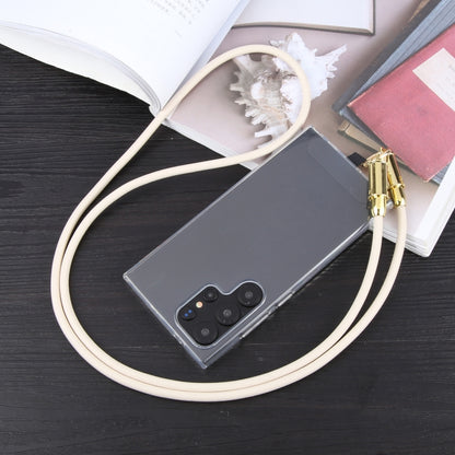 Type-C to 8 Pin Braid Data Cable Phone Anti-lost Crossbody Lanyard, Length: 1.2m(Khaki) by bashfashion