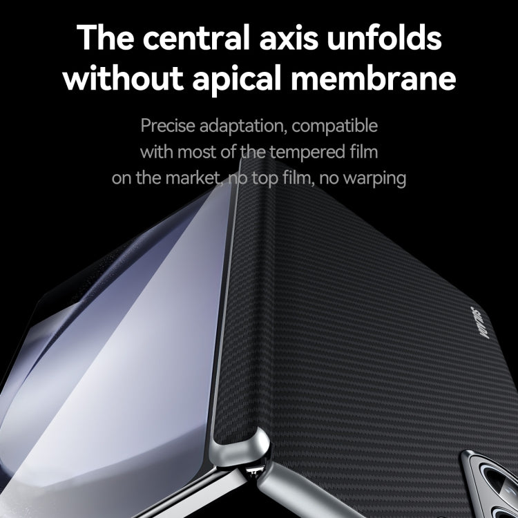 For Samsung Galaxy Z Fold6 SULADA 600D Kevlar Texture PC Shockproof Phone Case(Black) by SULADA