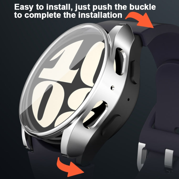 For Samsung Galaxy Watch FE 40mm Full Coverage Electroplated TPU Watch Protective Case(Rose Gold) by bashfashion