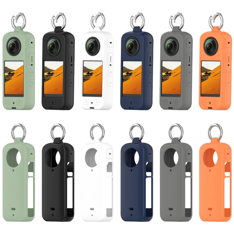 For Insta 360 X4 Portable Silicone Protective Case(Orange) by bashfashion